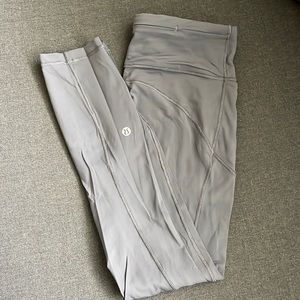 Lululemon Grey Cropped 23” Fast and Free Leggings